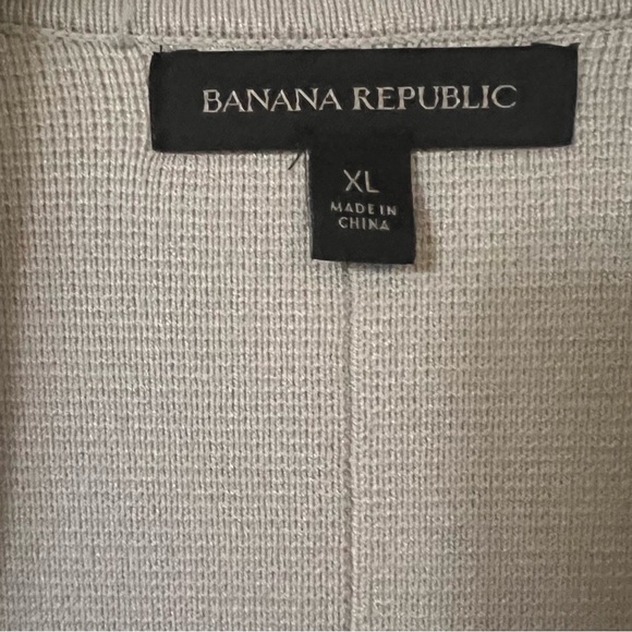 BANANA REPUBLIC NWT Cream Sweater Jacket Size XL - Picture 11 of 11